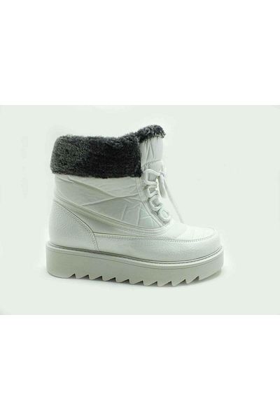 MARİNE SHOES Γούνινες Θερμικές Μπότες Χιονιού Λευκό-patent 86 4013