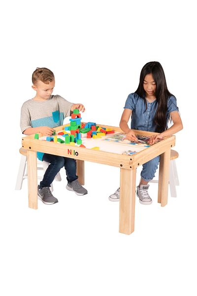 BAK GEL AL Molie Wooden Table and 2 Chairs Set