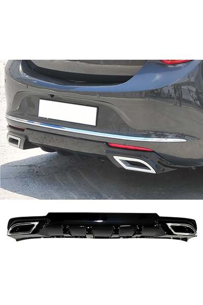 HasAkman Opel Astra J Makyajlı Hb Sport Difüzör Piona Black + Egzoz Ucu Kroml...
