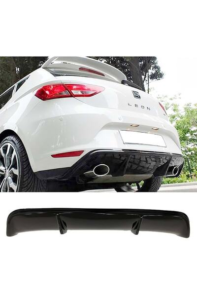 HasAkman Seat Leon Mk3 Style Difüzör Piona Black Çıkışsız 2012 2013 2014 2015...