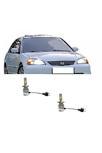 VEGALEDMARKET Honda Civic Vtec 1 Led Xenon Oto Ampulü H4 Şimşek Etkili Csp Çi...