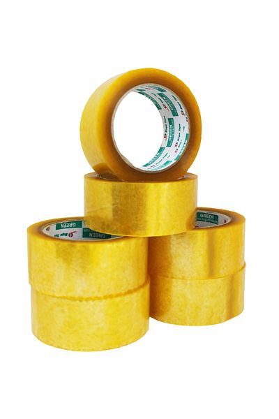 Nuga Bant 6 Pieces Nougat Transparent Duct Tape 45 Mm * 100 Meters 38 Micron Acrylic (6 PCS)