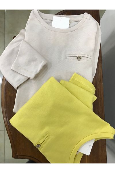 Çikoby Boy's Pocket Stitched T-Shirt