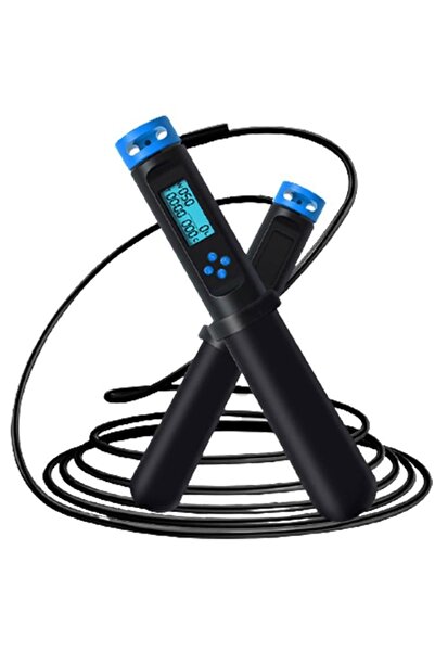 exeo Mavi Dijital Ekranlı Sayaçlı Atlama Ipi 3mt 3M