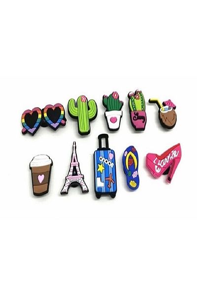 marimari 10 Pieces Slipper Ornaments A-2