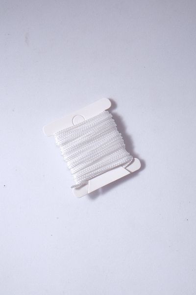 Eskişehir hobi sanat 0.8 Mm 3 Meters Pearl White Color Thin Parachute Rope Macrame Bracelet Rope Necklace Jewelry Design Rope