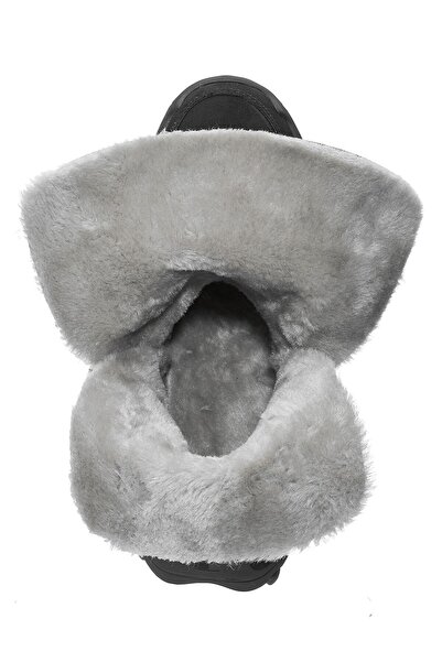 İmerShoes Γυναικείες καθημερινές δερμάτινες μπότες χιονιού Nubuck Μποτάκια με γούνινα κουμπιά και αντιολισθητική σόλα με κορδόνια 501