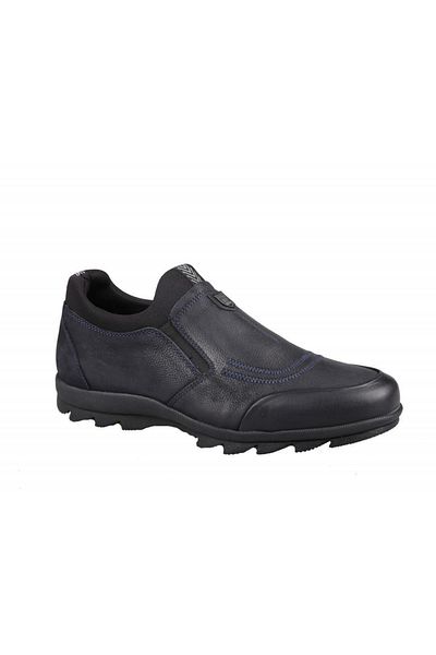 MARCOMEN 14121 Ανδρικά παπούτσια casual από γνήσιο δέρμα Navy Blue Nubuck