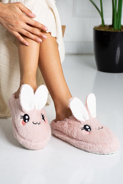 Mrt Shoes Αφράτες γυναικείες παντόφλες σπιτιών με φιγούρες ζώων
