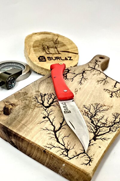 SürLaz Mutfak Bıçak Çakı Katlanır 21,5 cm Et Ekmek Sebze Paslanmaz Çelik