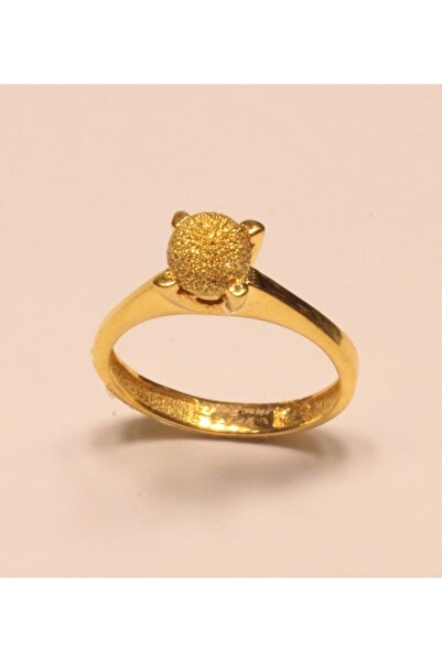 Hakan Güler Kuyumculuk 14 Ayar Altın Tek Top Taşsız Yüzük