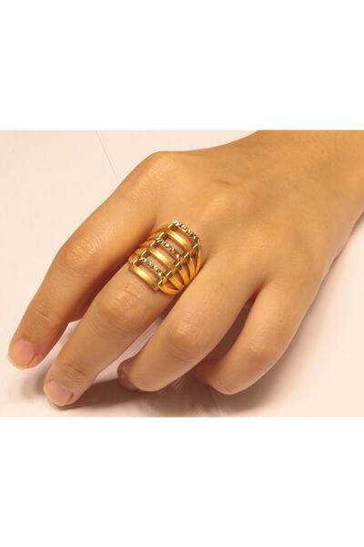 Hakan Güler Kuyumculuk 14 Ayar Altın Kaburga Model Yüzük