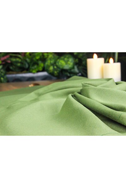 Biz Class Khaki Green Duck Fabric Tasseled Runner/ Runner-Tablecloth