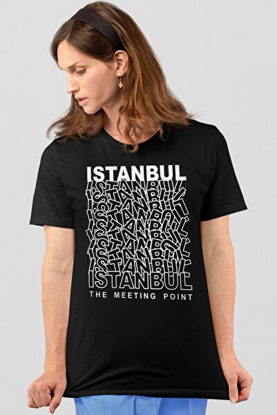 ROCKANDROLL Μικτό Istanbul μαύρο κοντομάνικο γυναικείο μπλουζάκι