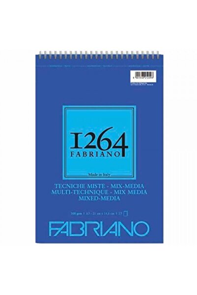 Fabriano : 1264 Çok Amaçlı Defter : A5 (300 Gr - 15 Yaprak)