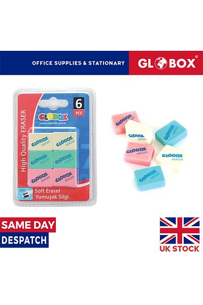 Globox 6 Soft Erasers
