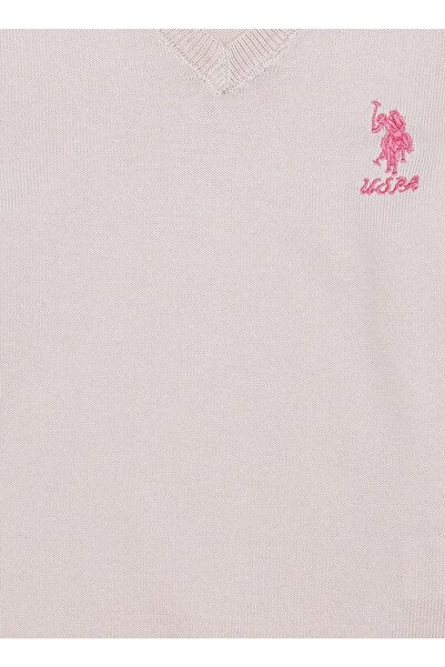 U.S. Polo Assn. Pulover de fetiță bej 5002935467