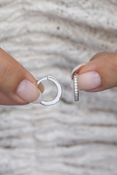 Nereze 925 Ayar Gümüş Rodyumlu 15 Mm Tamtur Halka Küpe