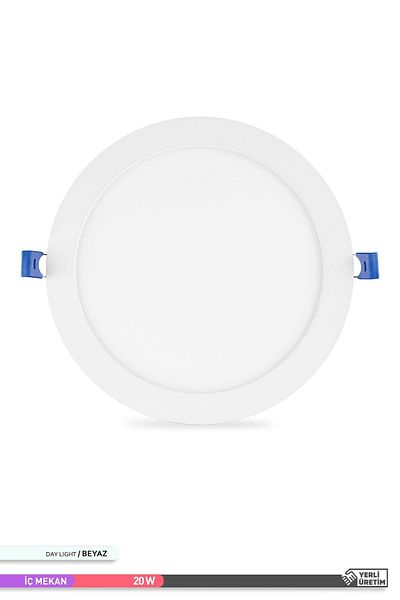 ACK 20w Recessed Round Led Panel Fixture 6500k White Light