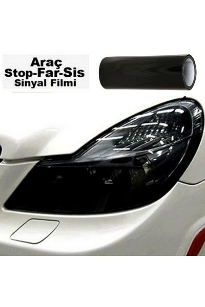 NKT GROUP Black Headlight Stop Film Foil Coating Transparent Durable Quality 1 Meter