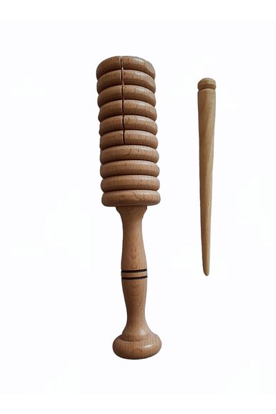 Vipfırsat Natural Wooden Rhythm Tool Truck Truck Maracas