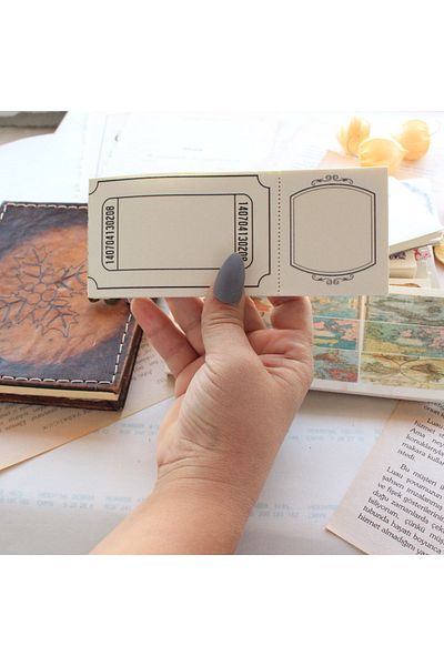 baddin aksesuar Postit Vintage Memo Pad Penpal Bullet Journal Art Note Paper Stationery Creative Journamm