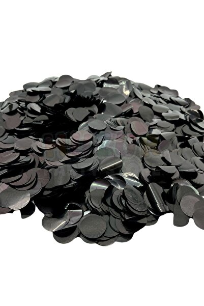 Huzur Party Store 1 Pack of Black Balloon Stamp, Balloon Sequin Confetti, 10 Gram Confetti Balloon Chain, Transparent Balloon Stamp