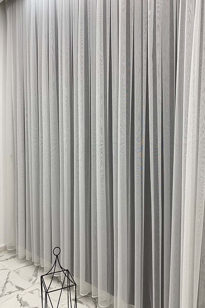 Briz Perde New Trend Ttm Floor Lead Does Not Like Iron Plain Sparse Pleat Tulle Curtain