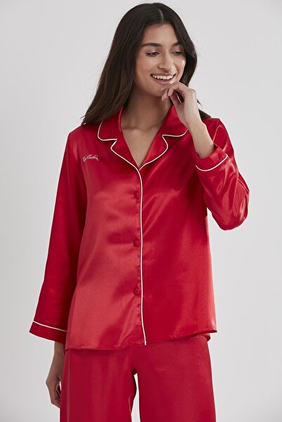 Pierre Cardin Saten Biyeli Pijama Takımı - 1200