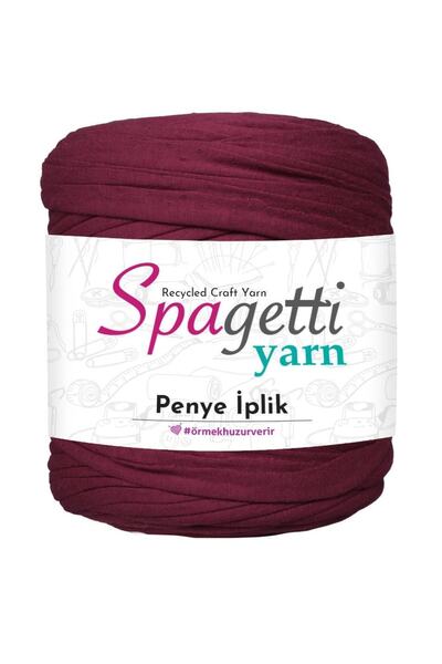 Spagettiyarn خيط القطن الممشط باللون الأحمر الفينيسي