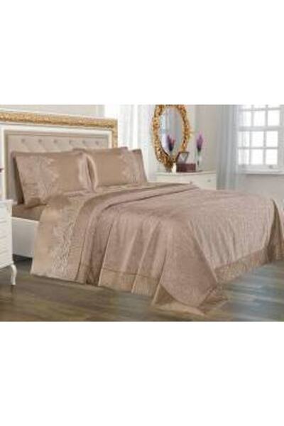 Melisa طقم بيكيه برباط فرنسي * كابتشينو