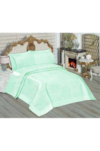 Prestij Home TEKSTİL طقم بيكيه سلطان بروكيد مزدوج 230x240 سم