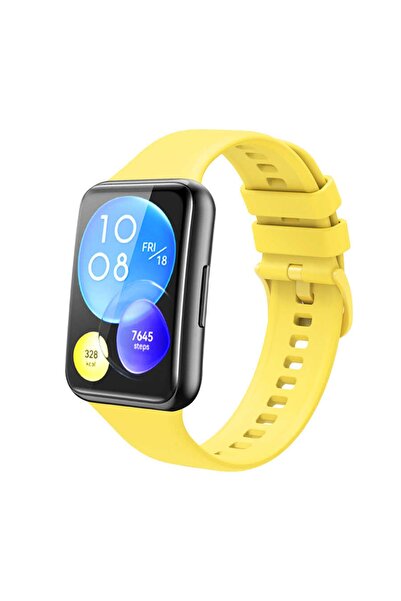 Fibaks Huawei Watch Fit 2 Compatible Colorful A+ Quality Band Strap Bracelet Classic Quality Silicone
