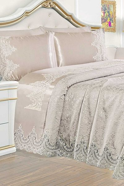Dekoreko Double Sultan Pique Set 6 Pieces Capp