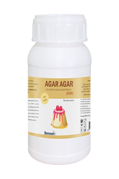 Benosen Kıvam Verici Seti 1.toz Jelatin Ve 2. Agar Agar. Net: 400 G (200GX2)