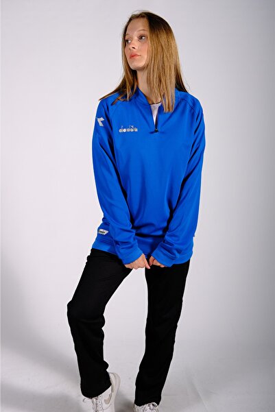 Diadora Nacce 22 - Erkek Mavi Yarım Fermuarlı Eşofman Takımı - Nacce22-ant