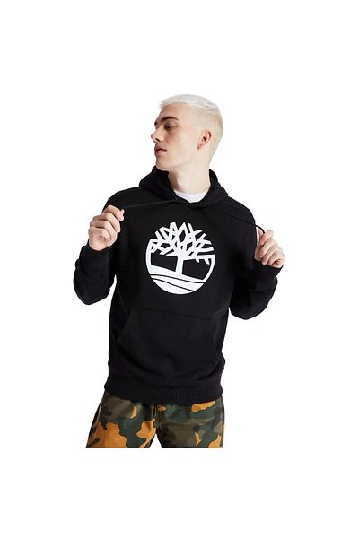 Timberland Λογότυπο Core Tree Ανδρικό φούτερ με κουκούλα με κουκούλα μαύρο