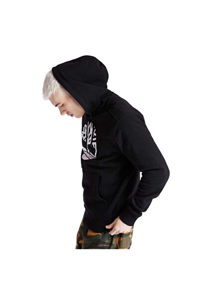 Timberland Λογότυπο Core Tree Ανδρικό φούτερ με κουκούλα με κουκούλα μαύρο