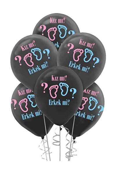 BEST PARTİ Gender Party Printed Balloon, Girl or Boy, 50 Pieces