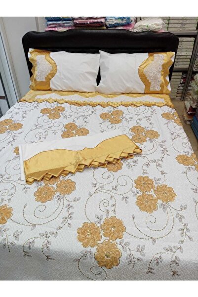 bursa çeyiz Handcrafted Lace Lacquer Pique Set