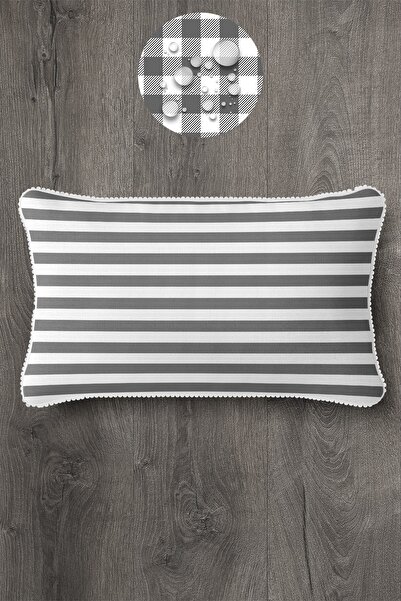 LUX VIE Кімнатана цифровий друк Sututmaz льняний вигляд картатий тканий кімнатана