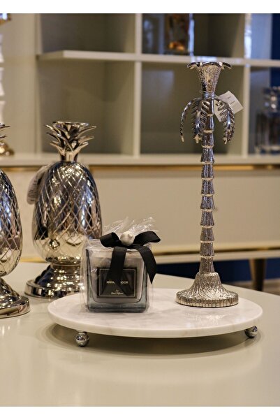 Gemboss Dekor Mermer Stant 28 Cm Masa Ve Sehpa Dekoru Doğal Mermer Dekoratif ...