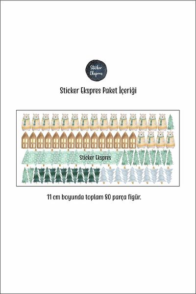 Sticker Ekspres Set de autocolante de perete pentru camera copiilor Happy Bear's Forest