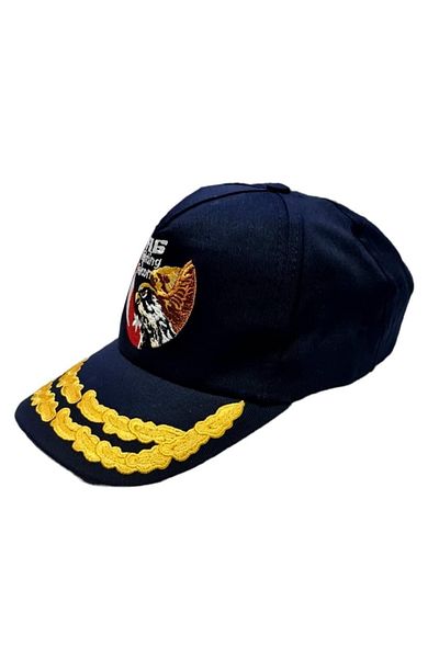 Seyhan Askeri Malzeme F16 Fighting Falcon Hat Black Laurel Branch Embroidered