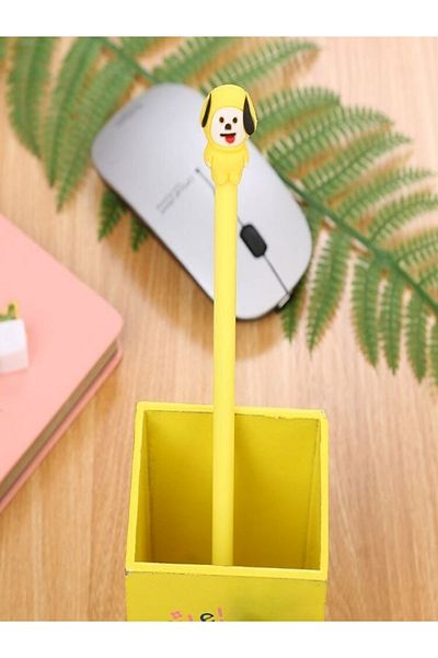Bluoksweet Gel 0.5 Mm Black Writing Pen with Dog Cute Motif
