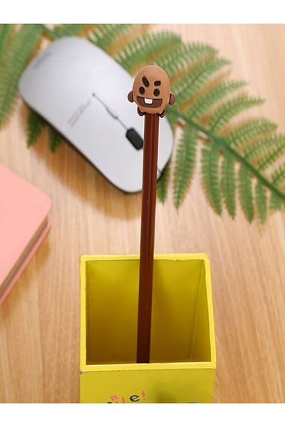 Bluoksweet Gel 0.5 Mm Black Writing Pen with Dog Cute Motif
