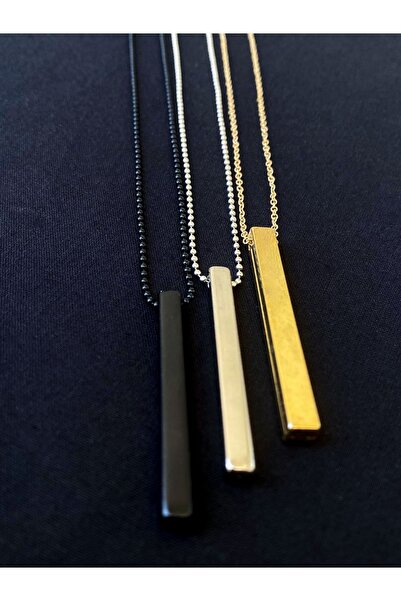 Therapy Aksesuar Unisex Bar Dikdörtgen 3'lü Set Kolye