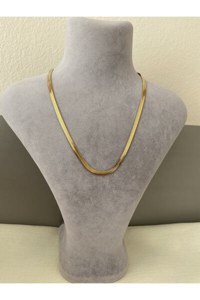 staınless steel قلادة من الفولاذ المقاوم للصدأ بسلسلة مسطحة إيطالية مضادة للح...