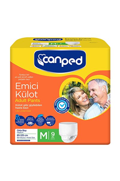 Canped حفاضات للمرضى متوسطة الحجم (M) مكونة من 9 سراويل داخلية ماصة