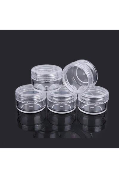 flaky 10ml Krem Kavanozu Kozmetik Kutusu - 50 Adet